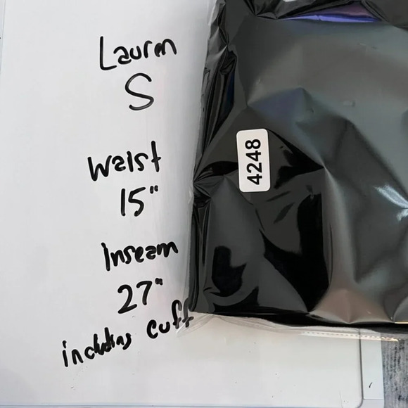 Lauren by Ralph Lauren Thermal Waffle-Knit Joggers Sz S - Picture 6 of 7